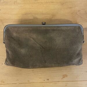 Hobo Lauren Folding Magnetic Clutch in Brown
